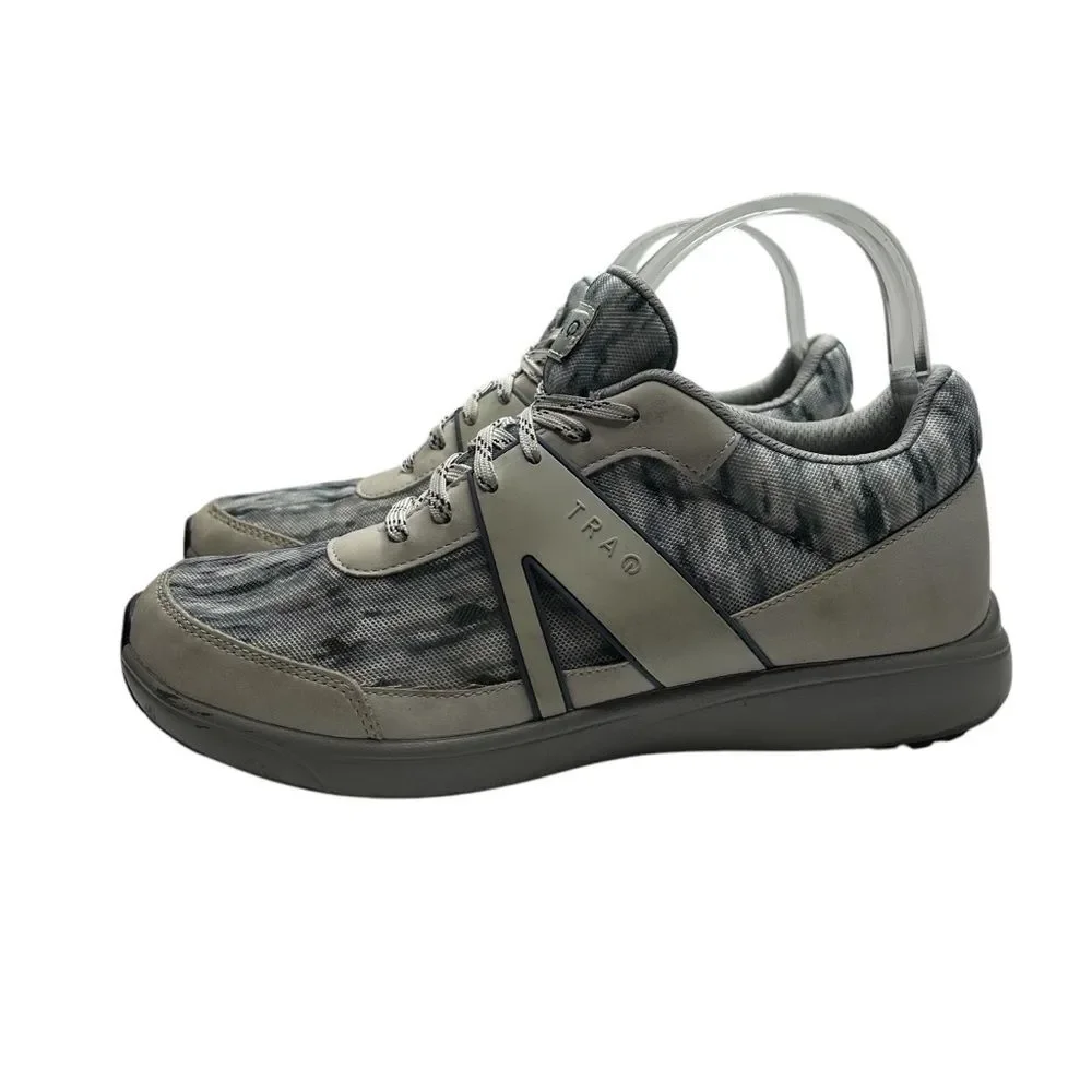 TRAQ Gray and Black Sneakers athletic shoes 39